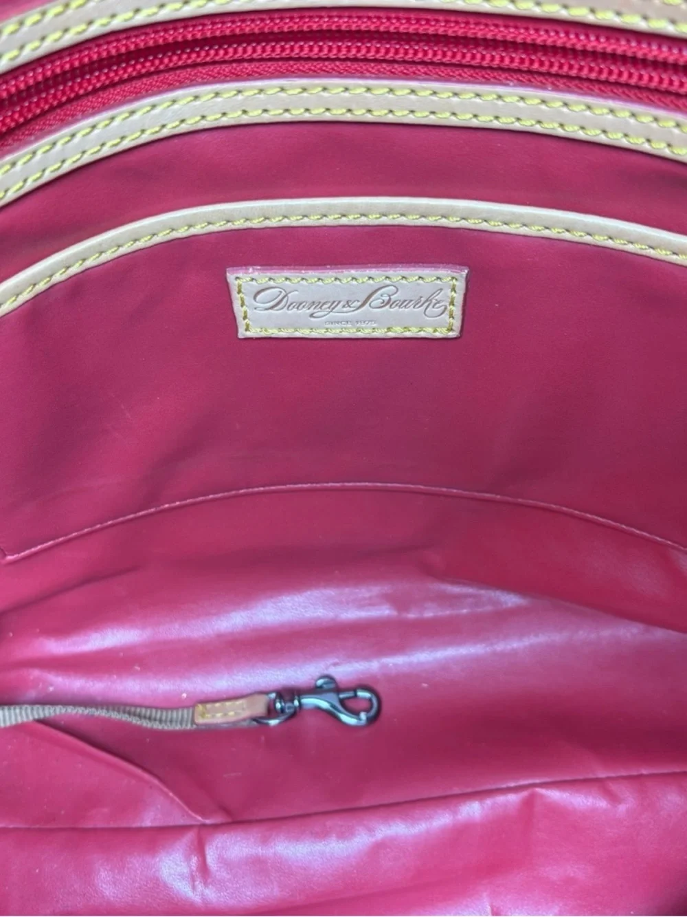 Dooney & Bourke Helena Shopper Brown Tan Leather Tote Bag
